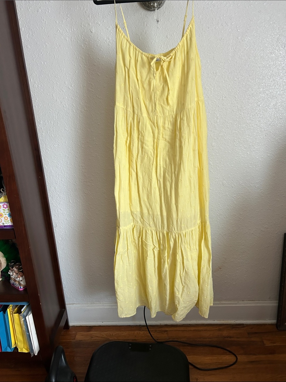 Old Navy Sunny Yellow Tiered Maxi Dress
